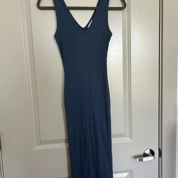 Abound Casual Blue Sleeveless Dress - Picture 1 of 2